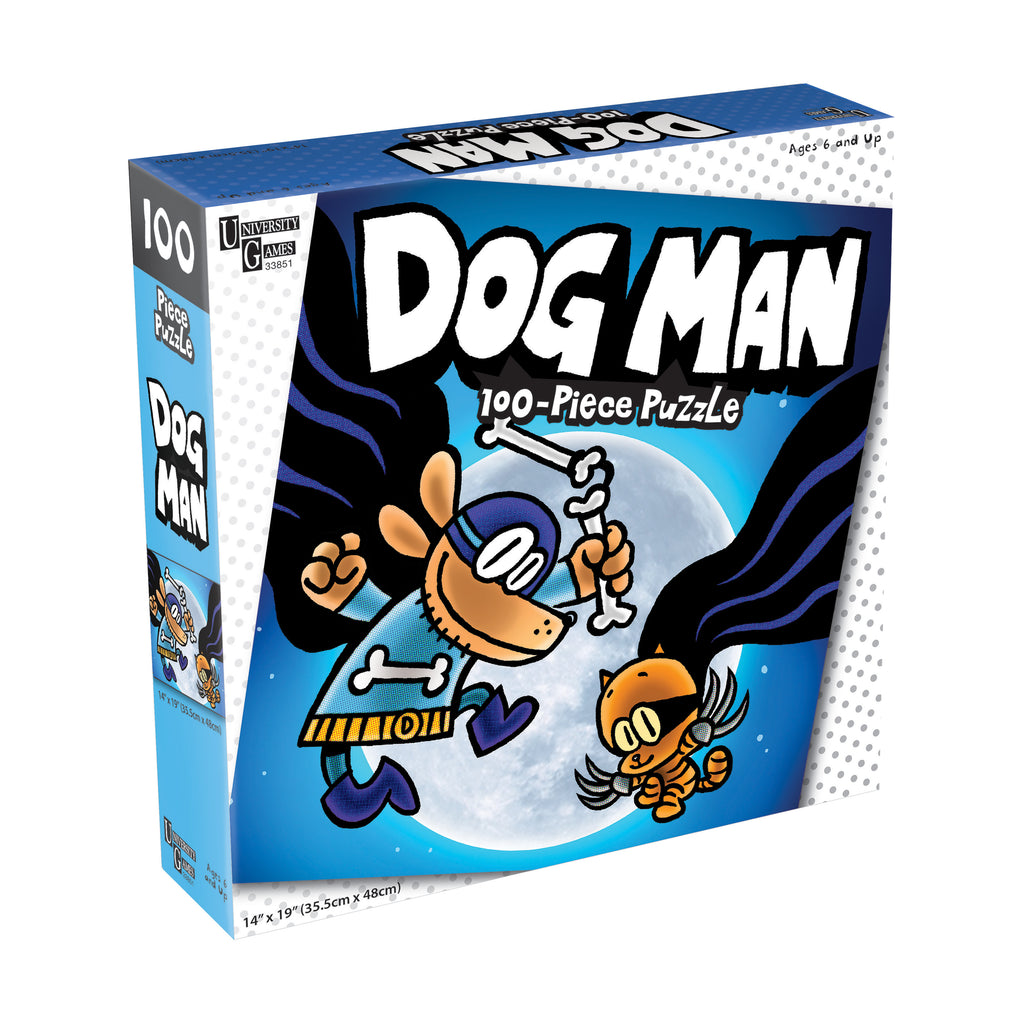 University Games Dog Man and Cat Kid Jigsaw Puzzle: 100 Pcs