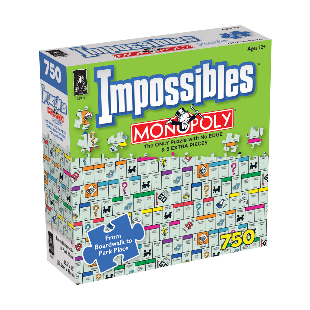 BePuzzled Impossibles Puzzle - Hasbro Monopoly: 750 Pcs