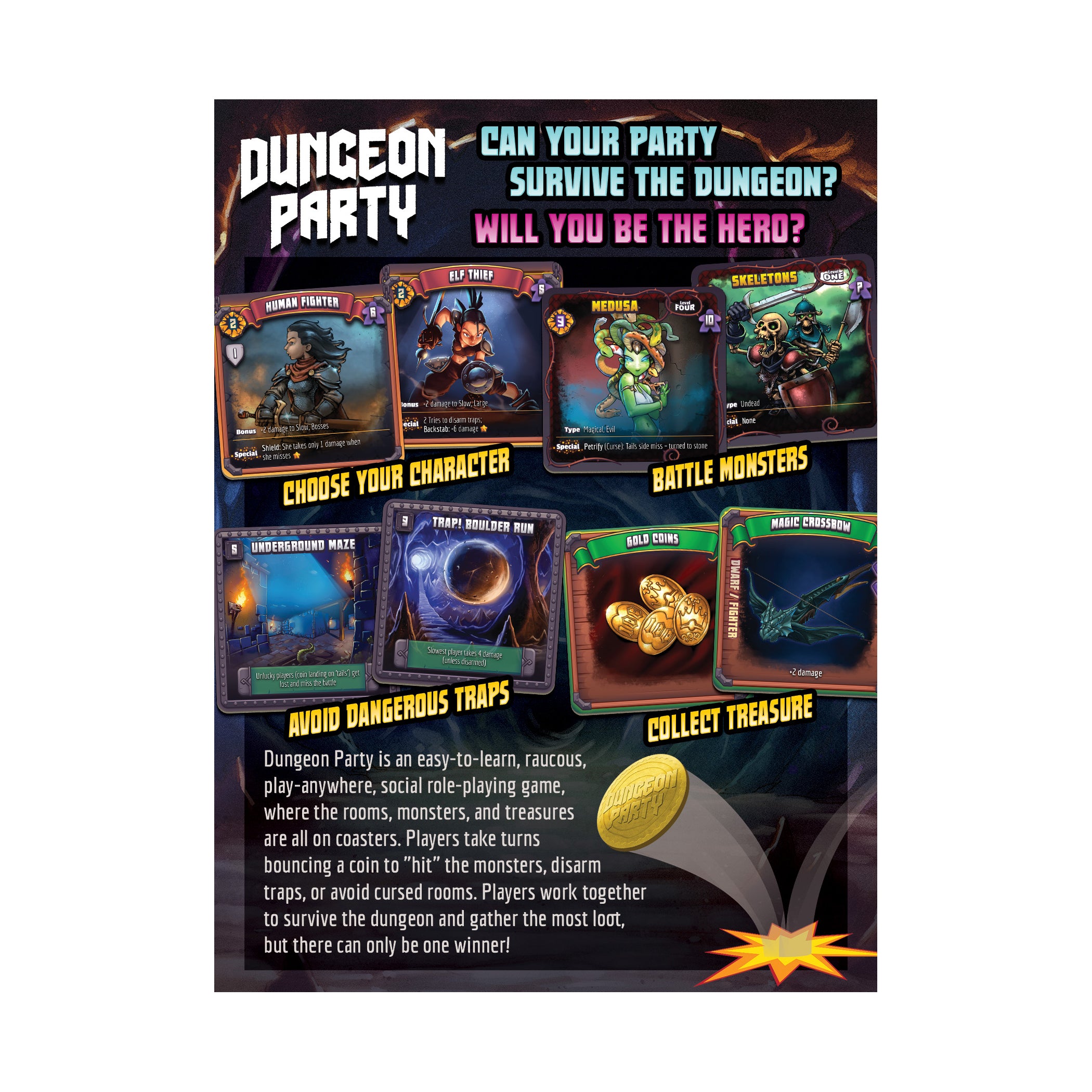 Dungeon Party - Starter Set | Strategy Games | AreYouGame – AreYouGame.com