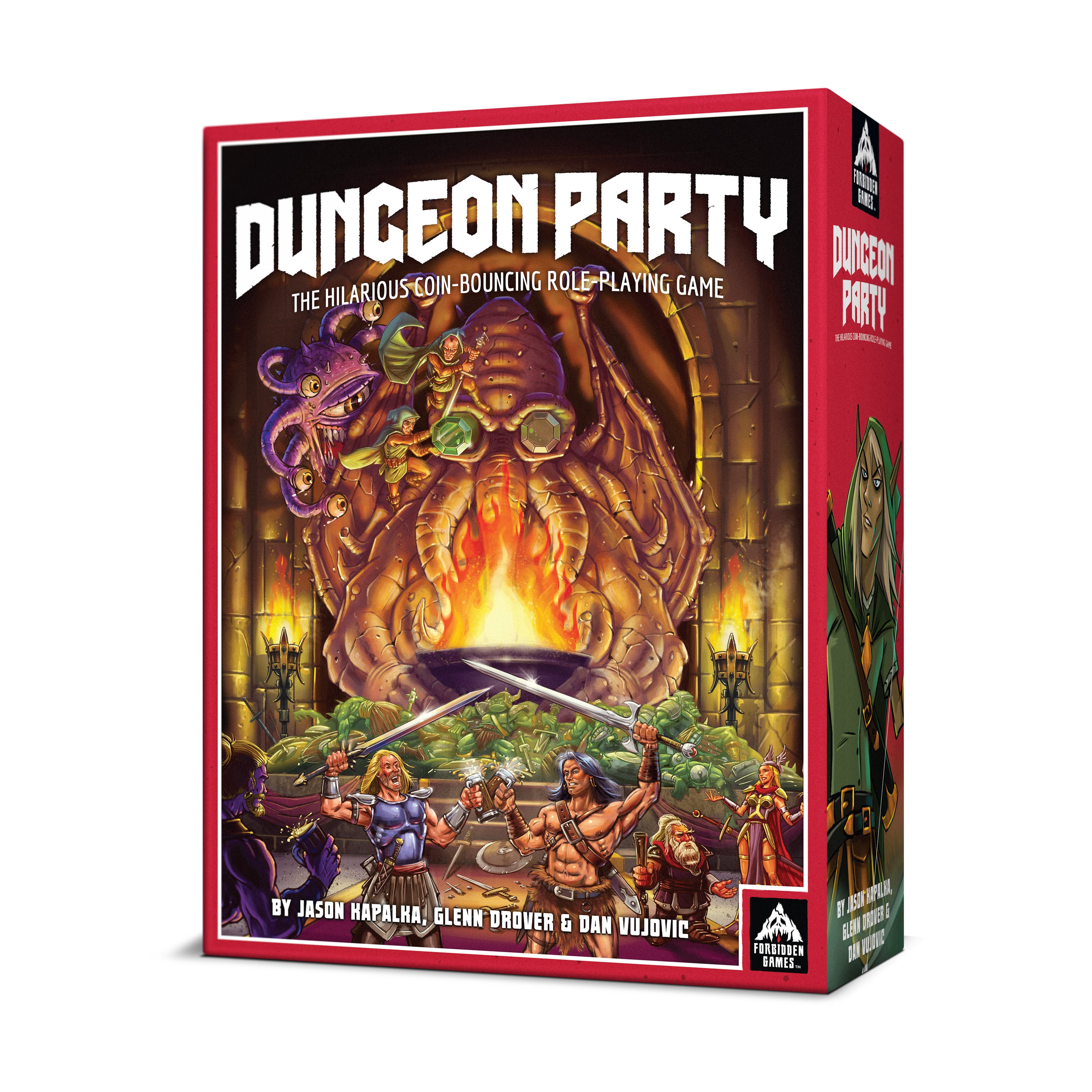  Forbidden Games: Dungeon Party - Premium Edition, Coin Bouncing  Role-Playing Card Game, Party Game, Ages 10+, 1-6 Players, 30-90 Mi : Toys  & Games