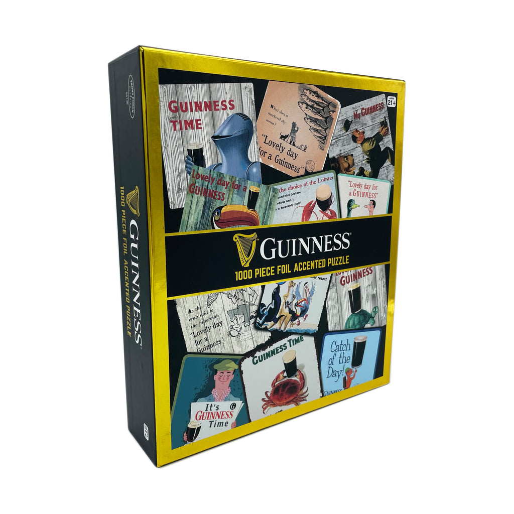 Front Porch Classics Guinness Foil Accented Puzzle - Coaster: 1000 Pcs