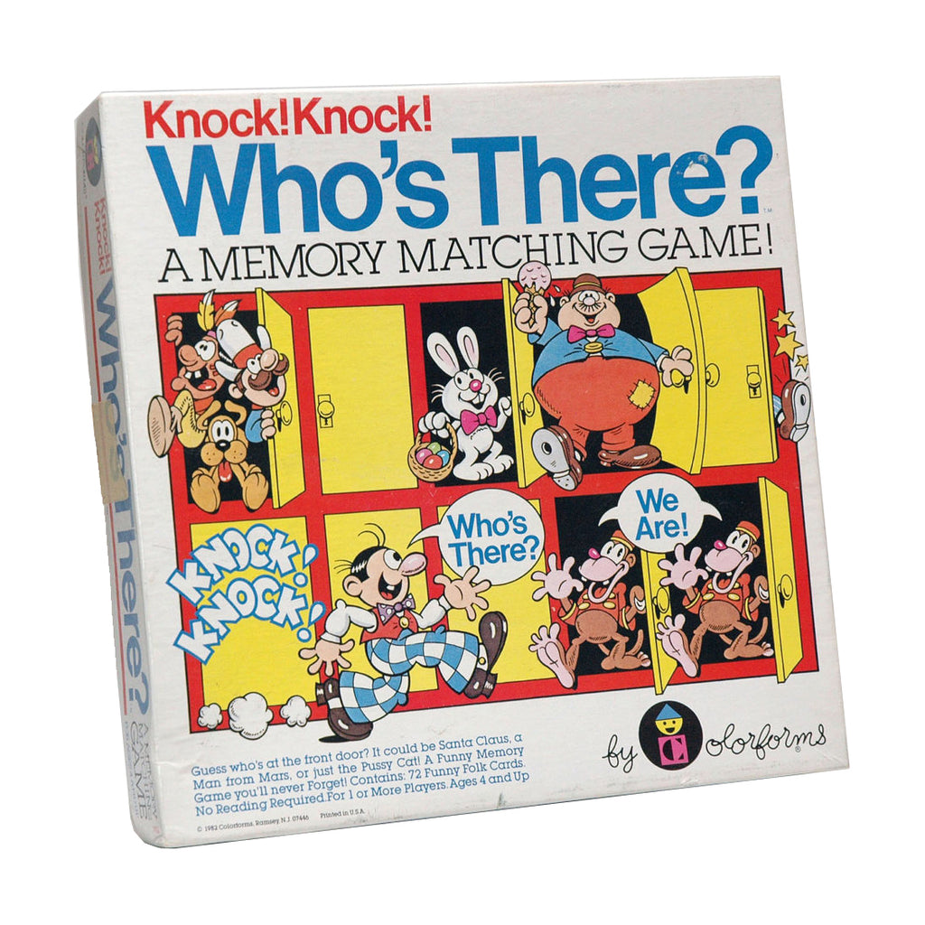 Colorforms Knock! Knock! Who's There? Memory Matching Game