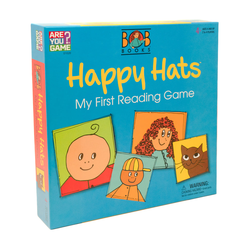 AreYouGame.com Bob Books Happy Hats My First Reading Game