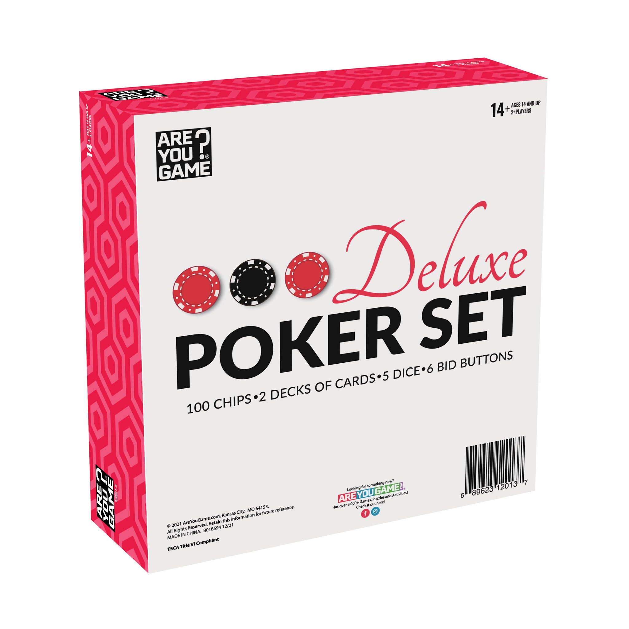 Deluxe Poker Set | Classic Games | AreYouGame – AreYouGame.com