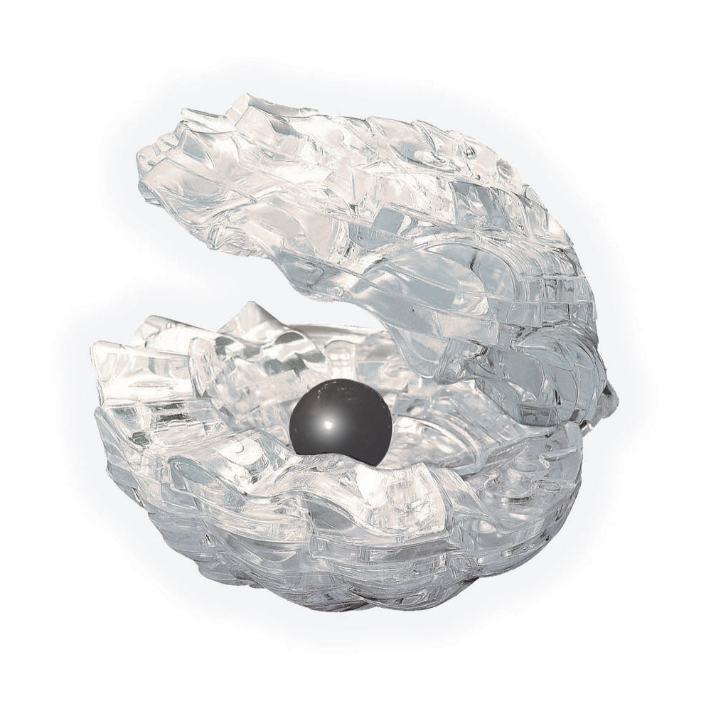 AreYouGame.com 3D Crystal Puzzle - Black Pearl in Clear Shell: 48 Pcs