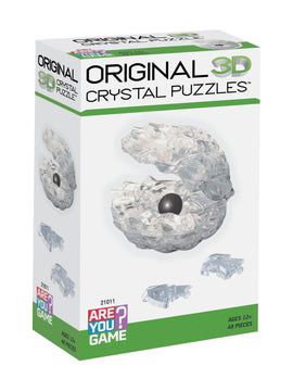 3D Crystal Puzzle - Black Pearl in Clear Shell: 48 Pcs