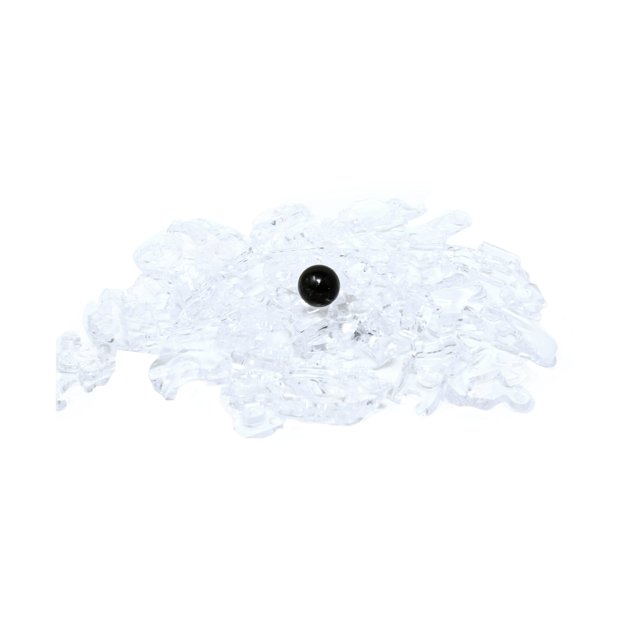 3D Crystal Puzzle - Black Pearl in Clear Shell | AreYouGame