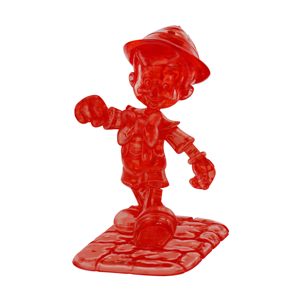 AreYouGame.com 3D Crystal Puzzle - Disney Pinocchio (Red): 38 Pcs