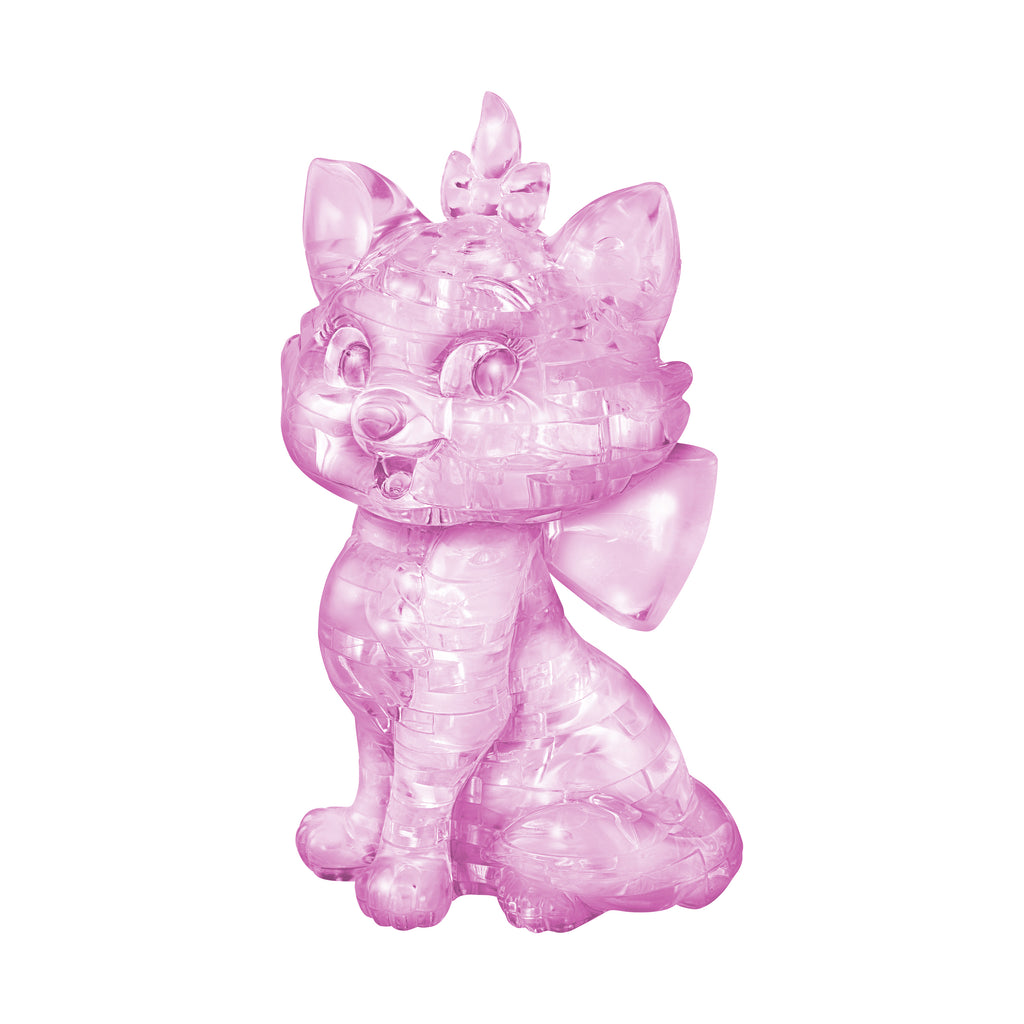 AreYouGame.com 3D Crystal Puzzle - Disney Marie (Pink): 45 Pcs