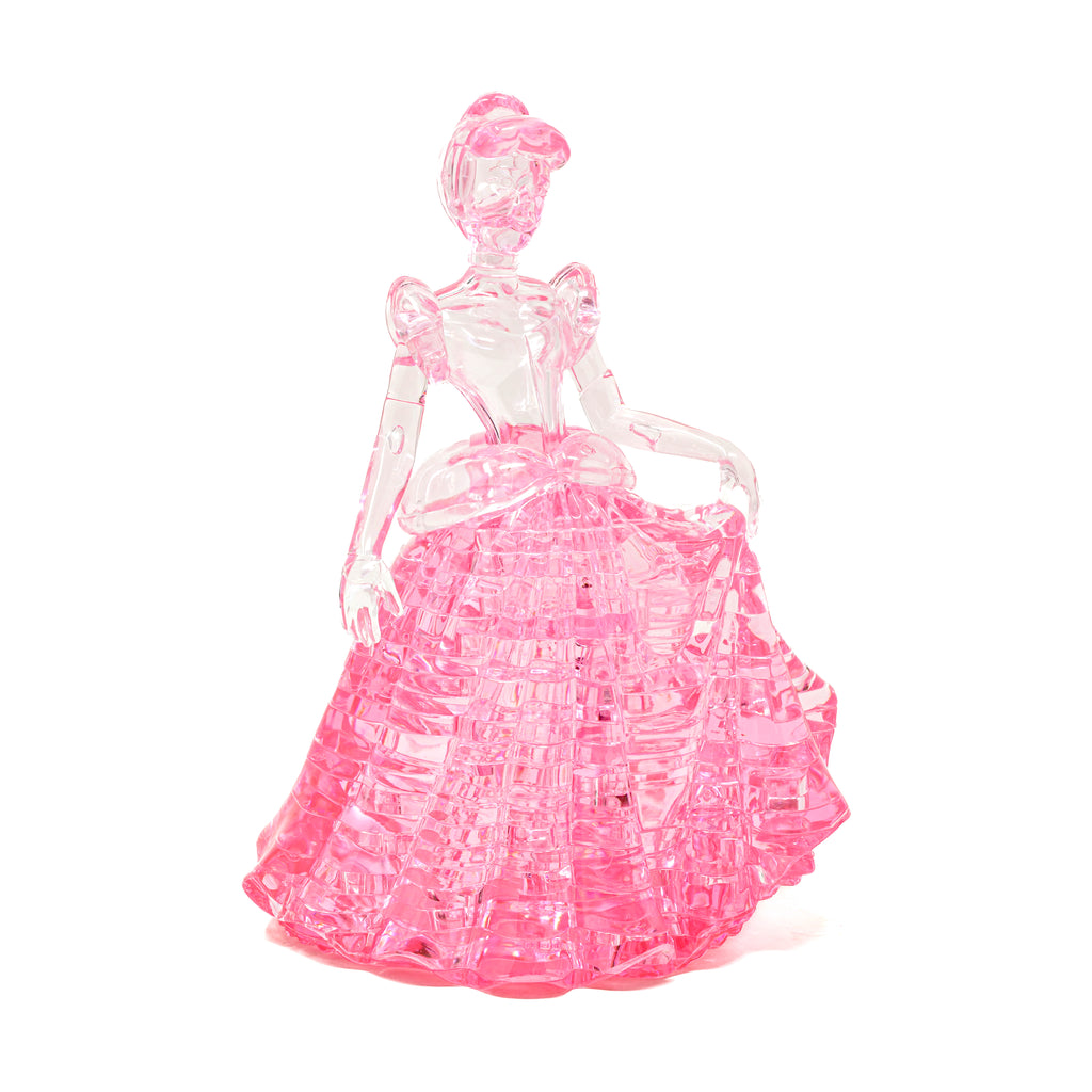 AreYouGame.com 3D Crystal Puzzle - Disney Cinderella (Pink): 41 Pcs