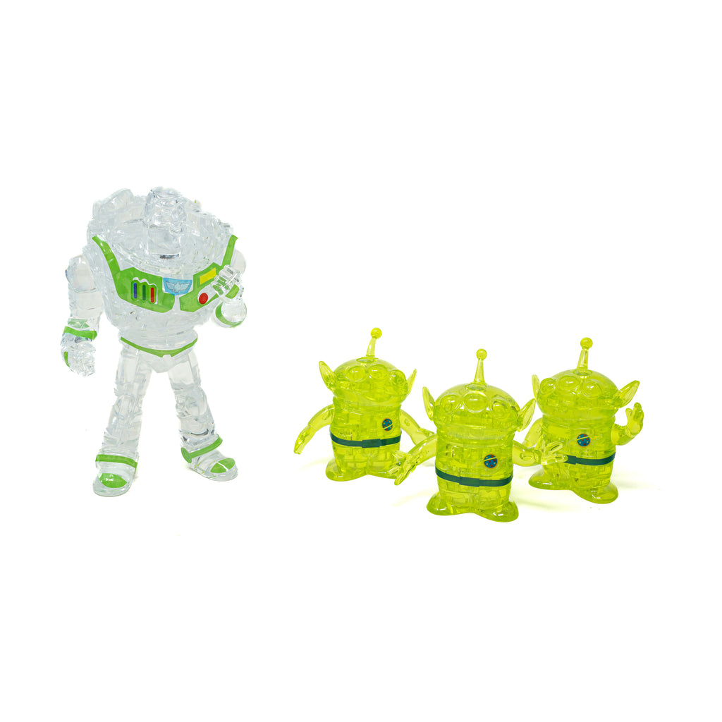 AreYouGame.com 3D Crystal Puzzle - Disney Buzz and Aliens: 95 Pcs