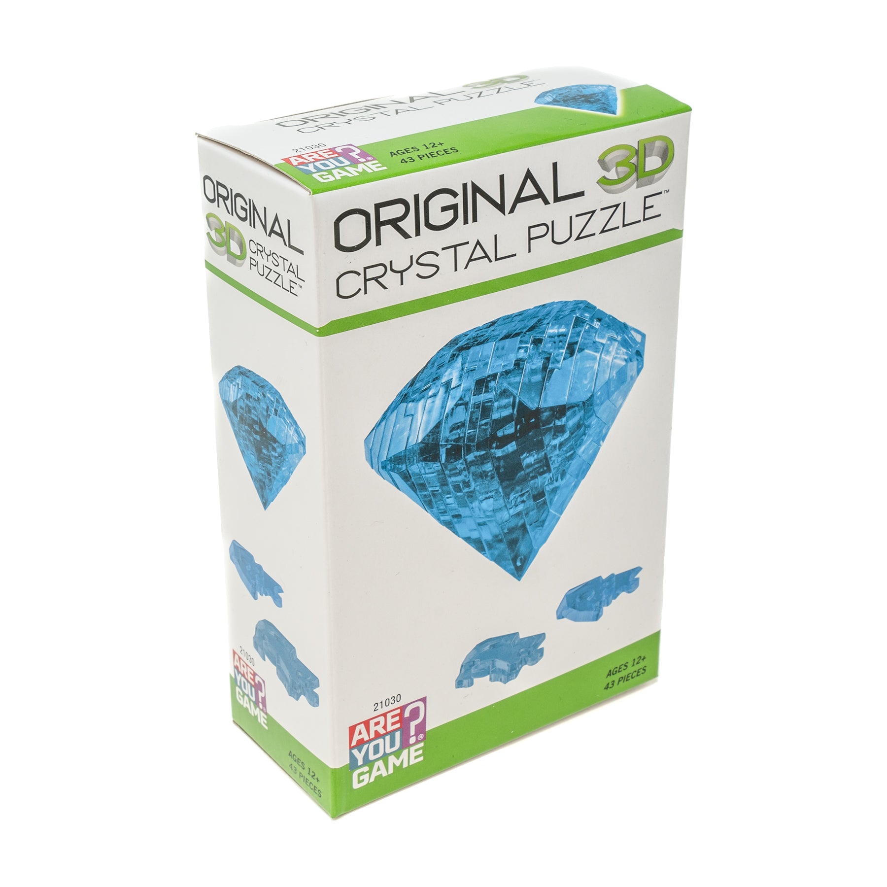 New - AreYouGame.com 3D Crystal Puzzle - Diamond: 43 Pcs - Ages 12