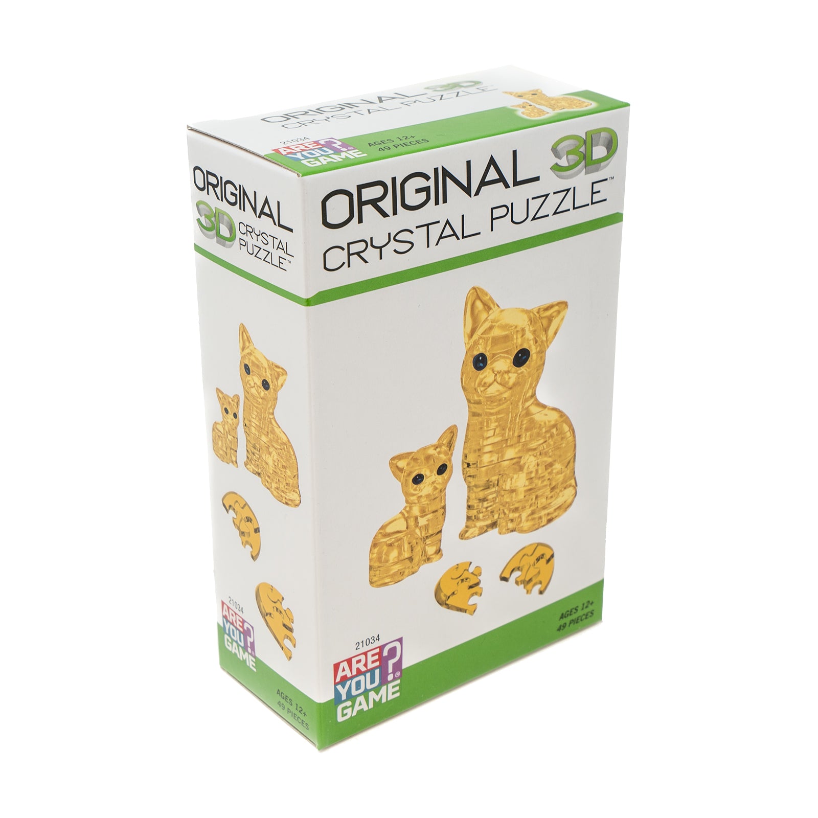 3D Crystal Puzzle - Cat & Kitten (Gold): 49 Pcs | AreYouGame –  AreYouGame.com