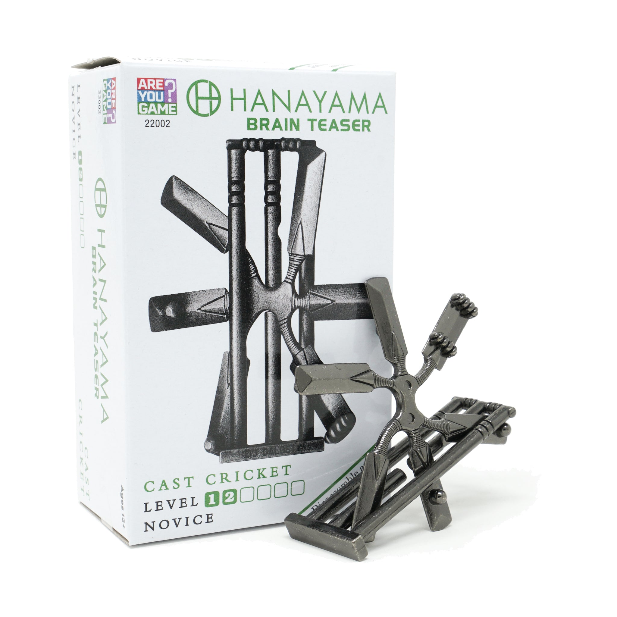 Hanayama Level 2 Cast Puzzle - Cricket | AreYouGame – AreYouGame.com