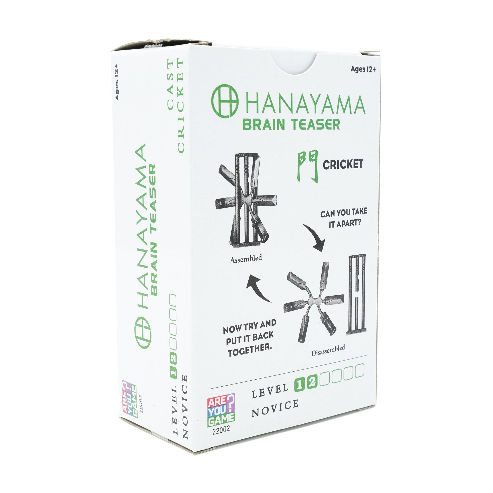 Hanayama Level 2 Cast Puzzle - Cricket | AreYouGame – AreYouGame.com