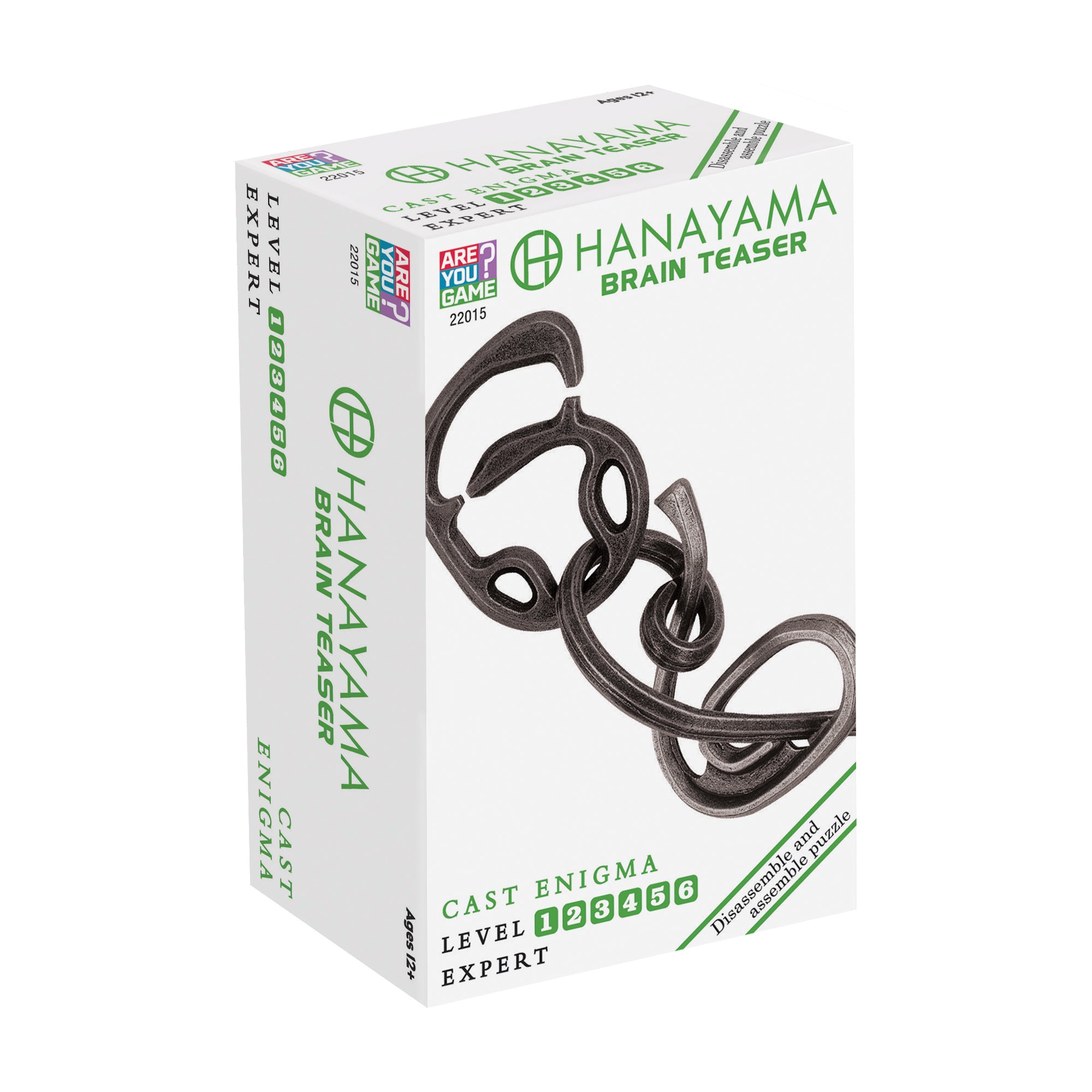 BePuzzled  Enigma Hanayama Cast Metal Brainteaser Puzzle Mensa Rated Level  6, for Ages 12 and Up 