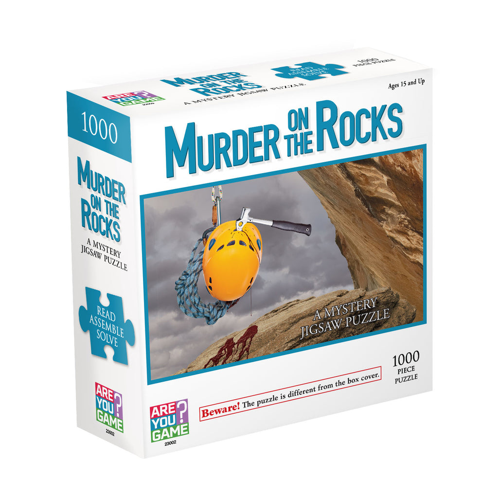 AreYouGame.com Murder on the Rocks Classic Mystery Jigsaw Puzzle: 1000 Pcs