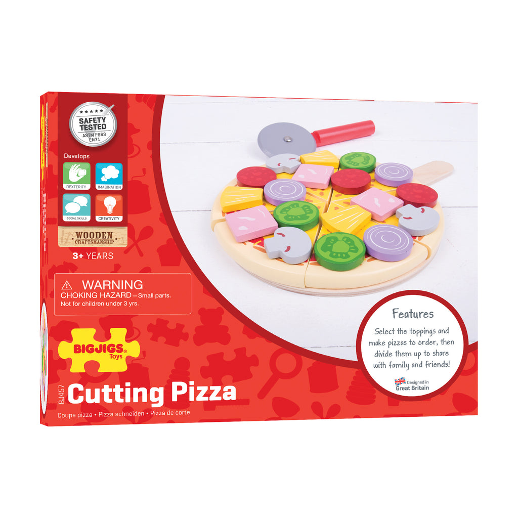 Bigjigs Toys Wooden Cutting Pizza