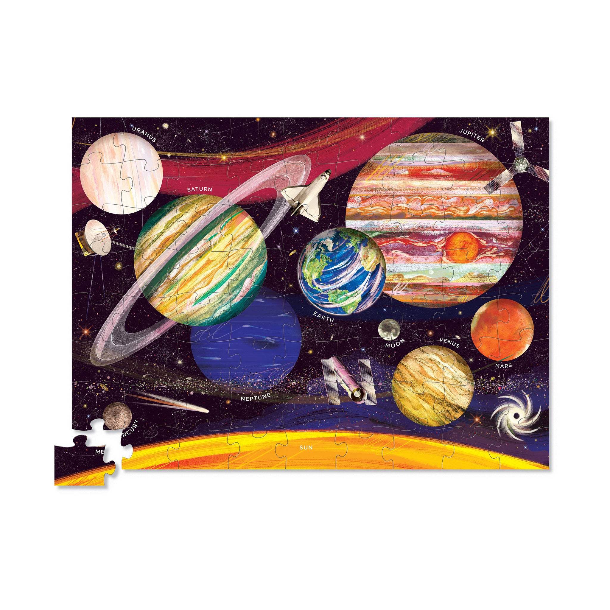 Solar System Round Box Puzzle: 72 Pcs | Jigsaw Puzzles
