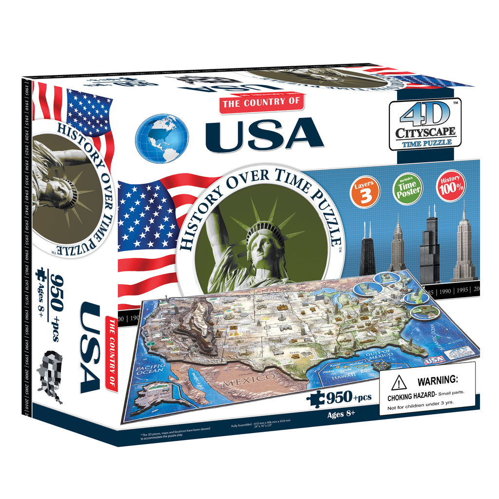 4D Cityscape 4D Cityscape Time Puzzle - USA