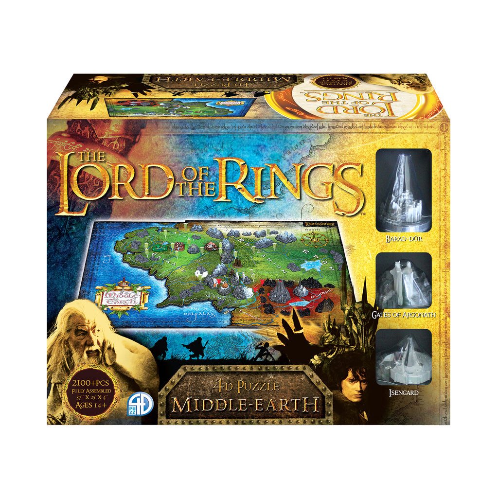 4D Cityscape The Lord of the Rings - Middle-earth 4D Puzzle: 2100+ Pcs