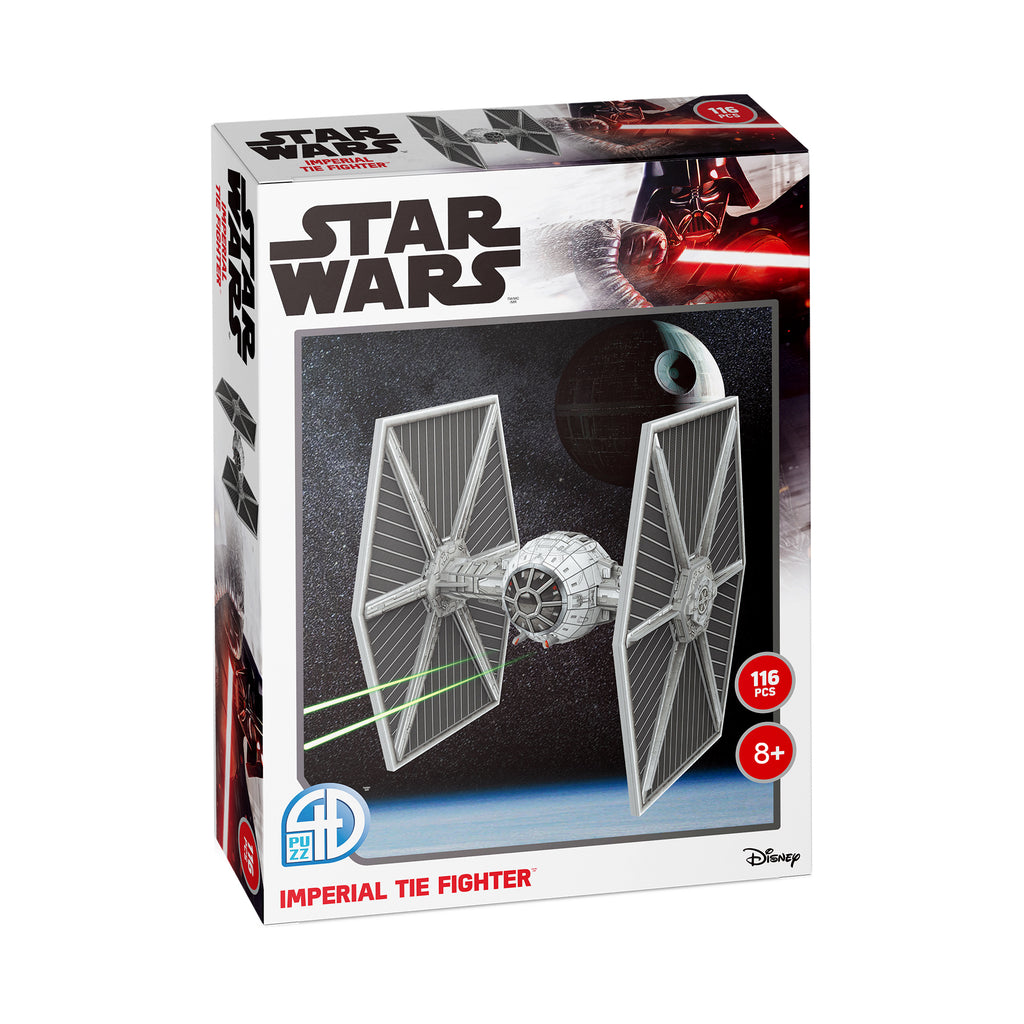 4D Cityscape Star Wars - Imperial TIE Fighter Paper Model Kit: 116 Pcs