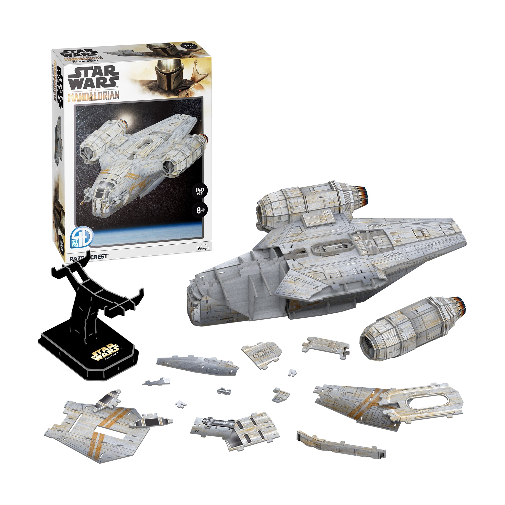Star Wars - The Mandalorian Razor Crest Paper Model Kit: 140 Pcs 