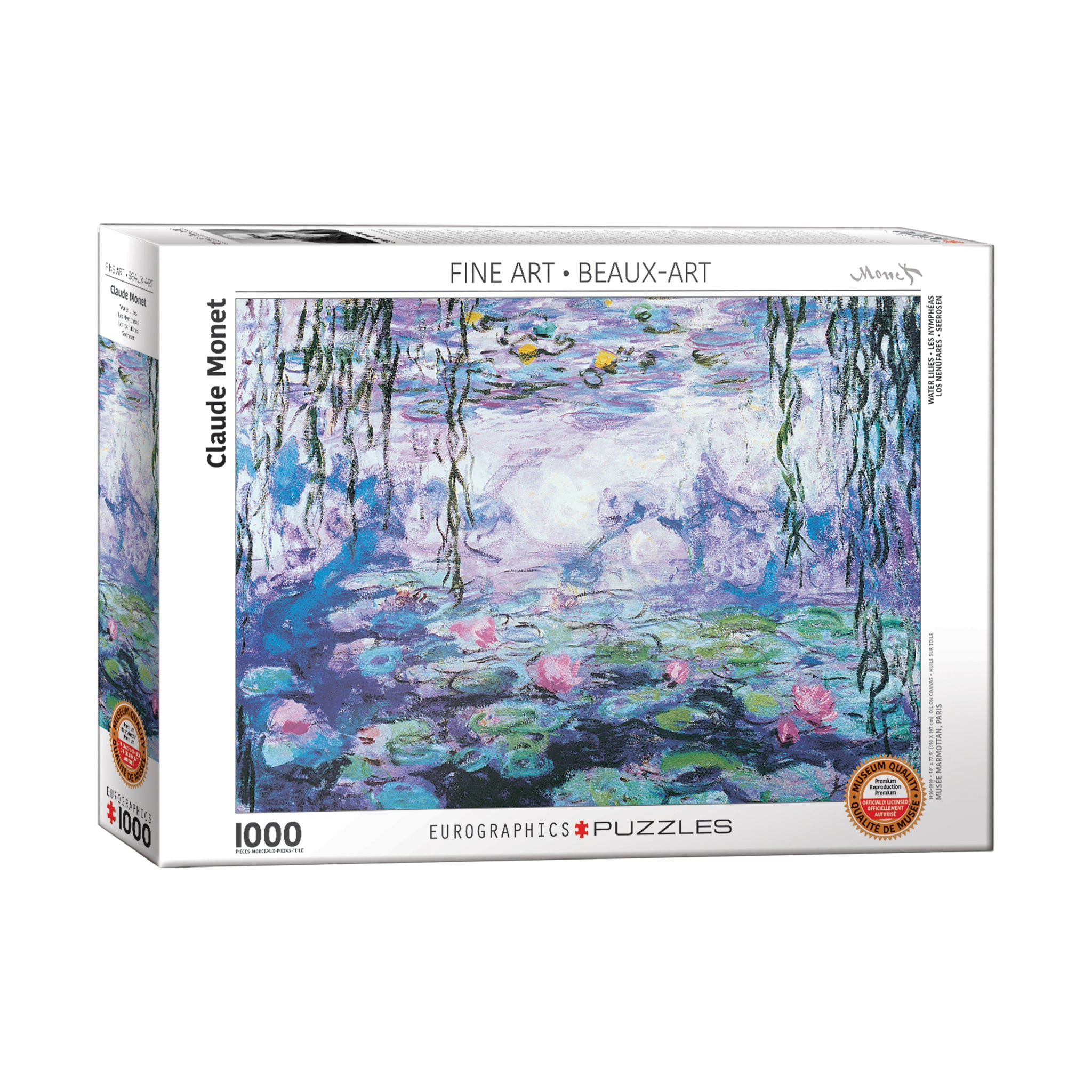 Claude Monet - Water Lilies: 1000 Pcs Puzzle | AreYouGame
