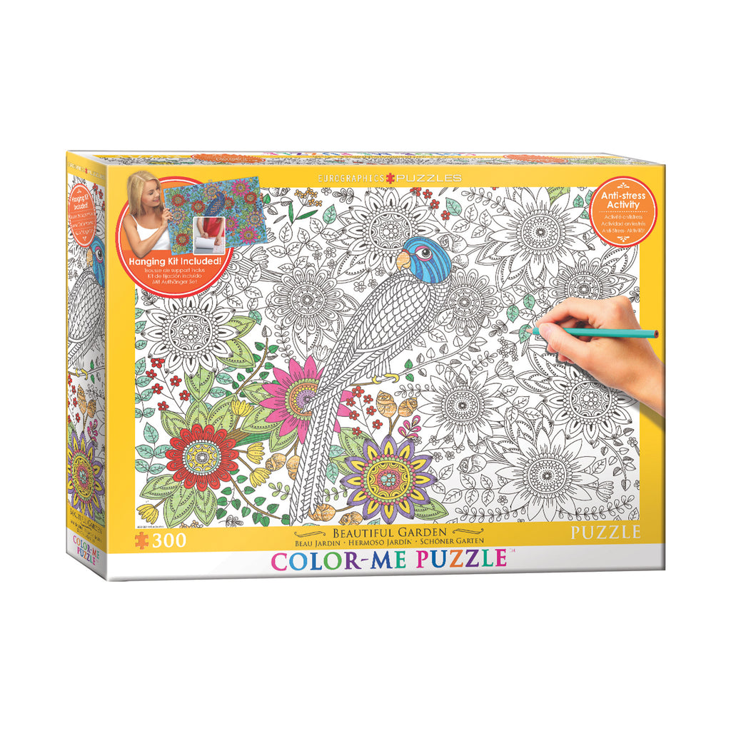 Eurographics Inc Color-Me Puzzle - Beautiful Garden: 300 Pcs
