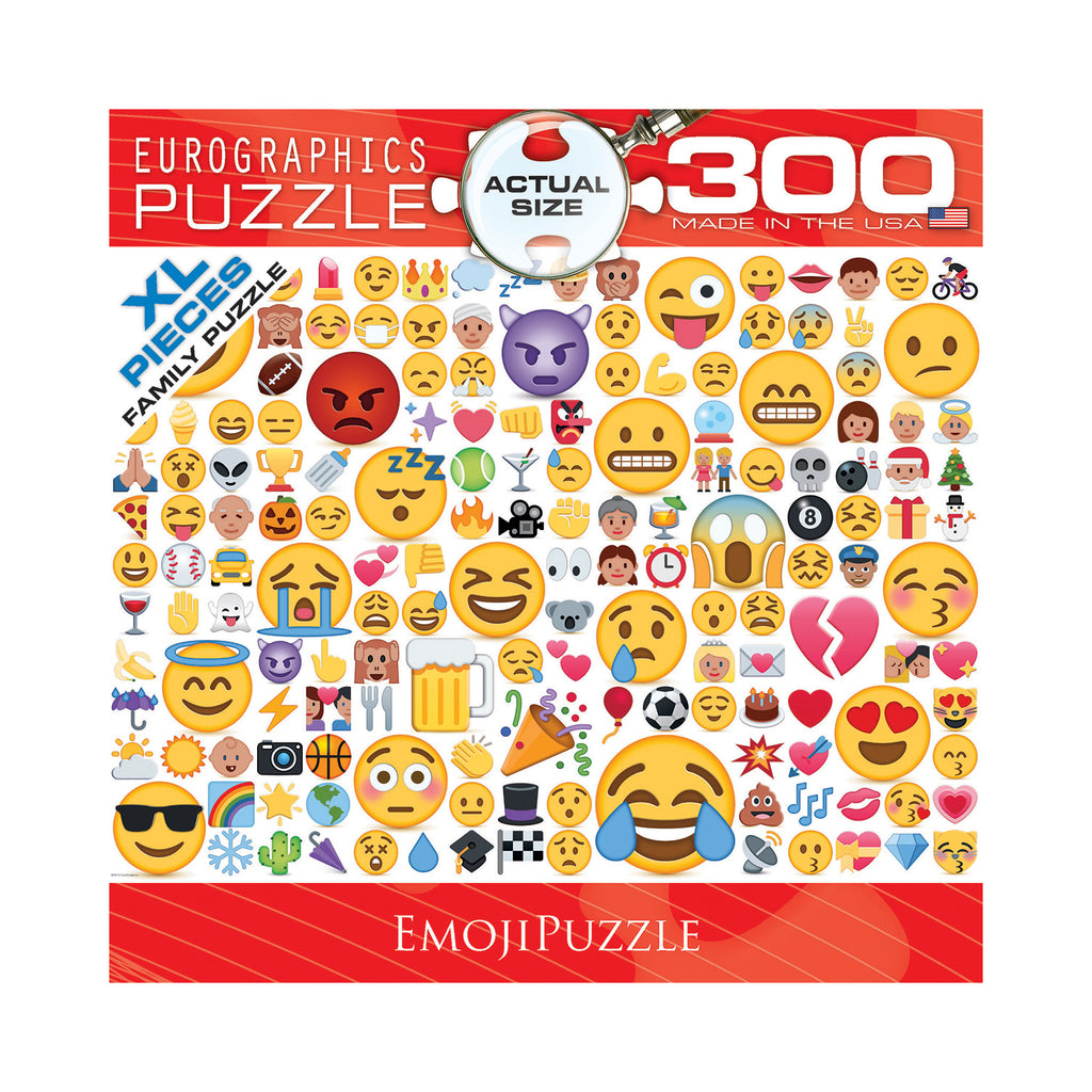 Eurographics Inc EmojiPuzzle XL Pieces Family Puzzle: 300 Pcs