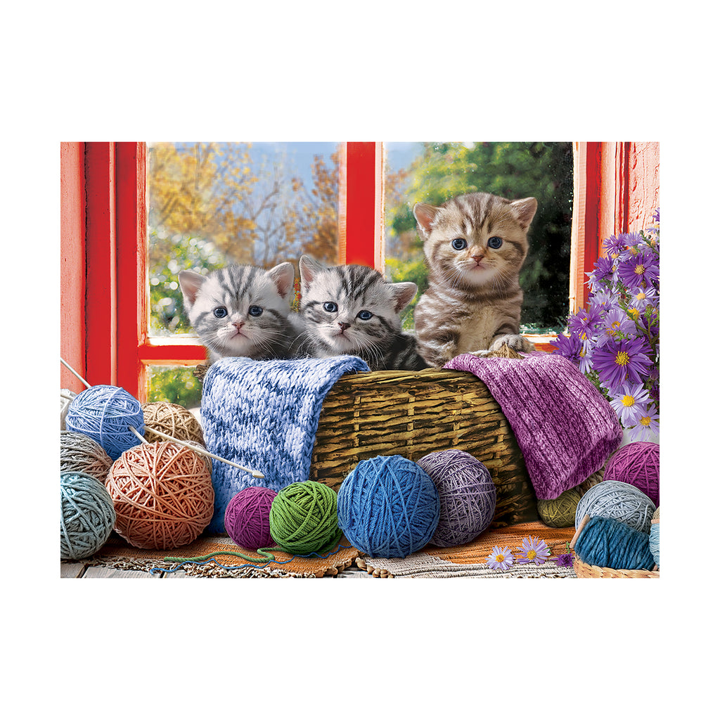 Eurographics Inc Knittin' Kittens Large Pieces Puzzle: 500 Pcs