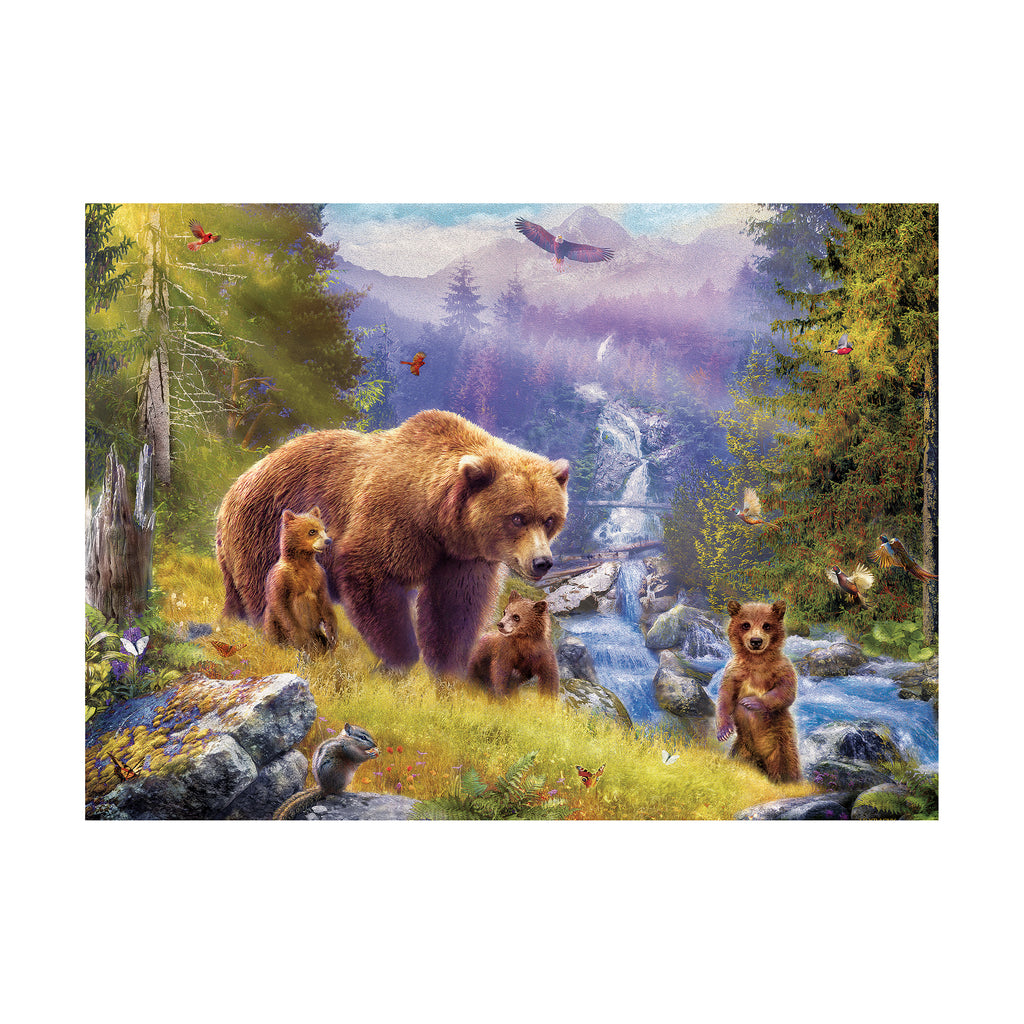 Eurographics Inc Jan Patrik - Grizzly Cubs Large Pieces Family Puzzle: 500 Pcs
