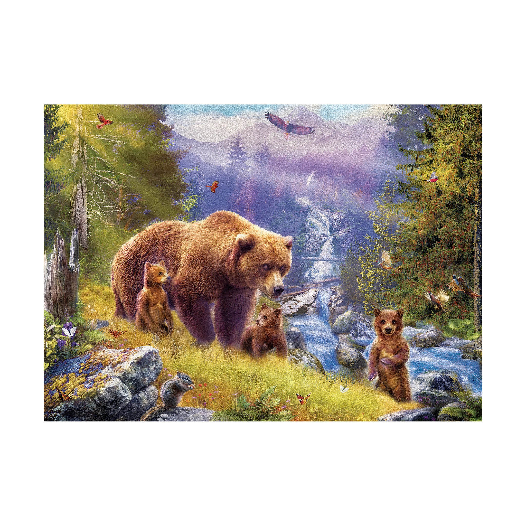 Jan Patrik - Grizzly Cubs Large Pieces Family Puzzle: 500 Pcs Jan Patrik - Grizzly Cubs Large Pieces Family Puzzle: 500 Pcs