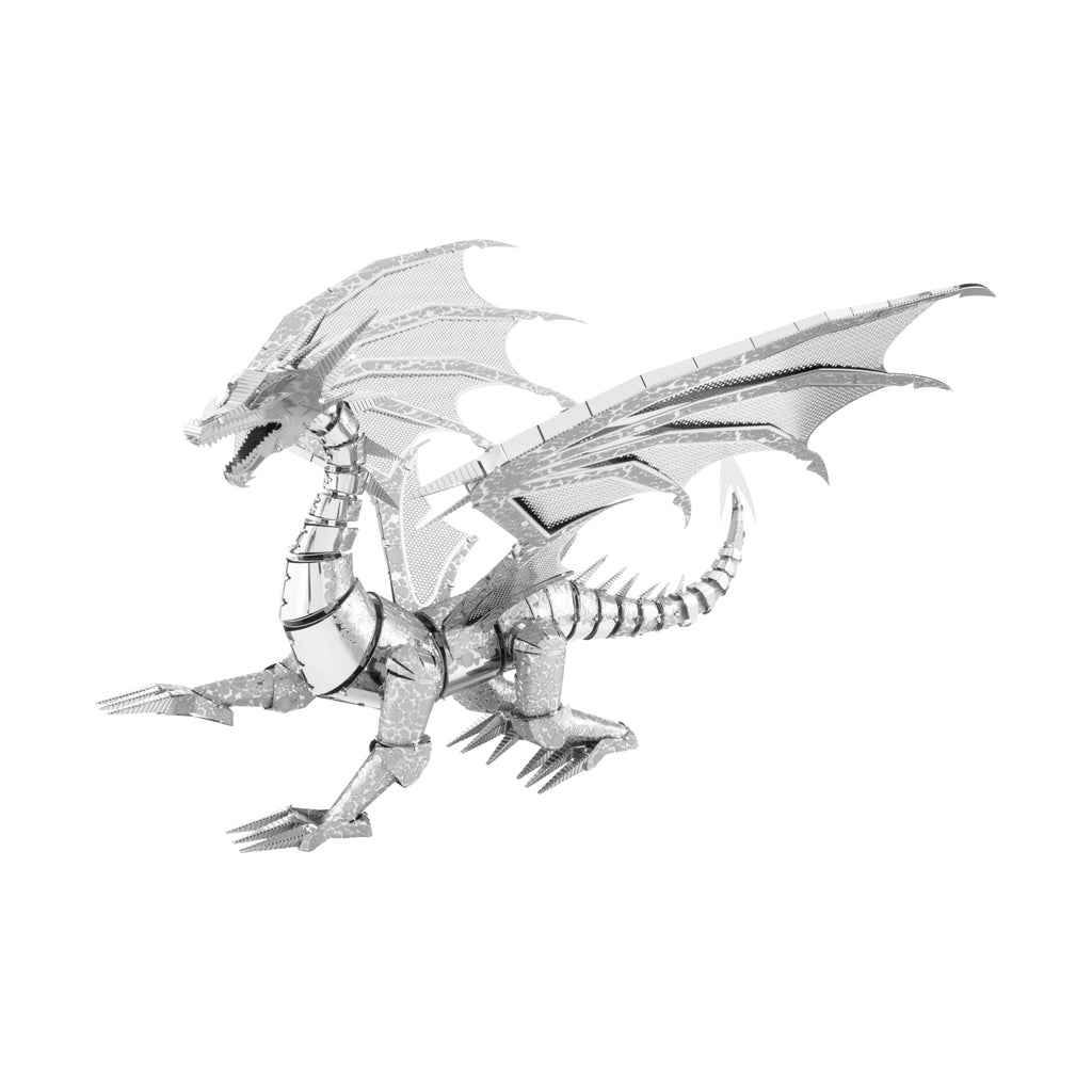 Fascinations Metal Earth ICONX 3D Metal Model Kit - Silver Dragon