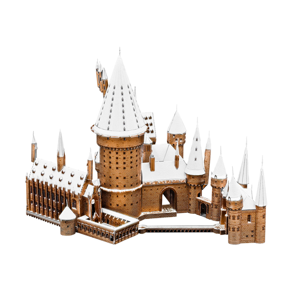Fascinations Metal Earth Premium Series ICONX 3D Metal Model Kit - Harry Potter Hogwarts in Snow