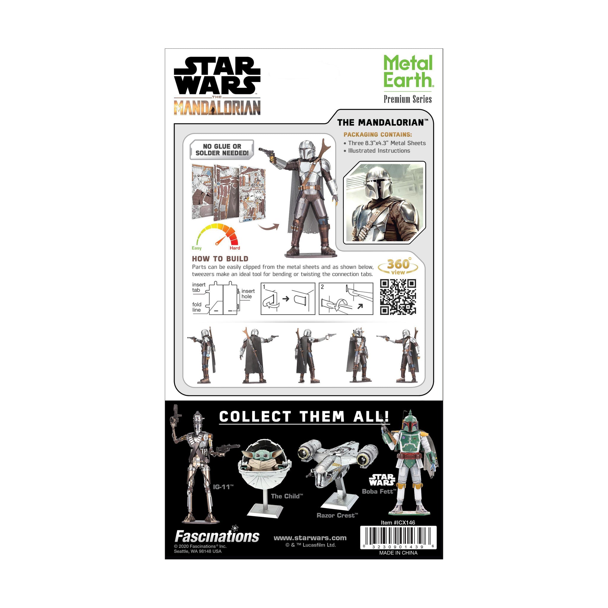 Metal Earth 3D Model Kit - Star Wars The Mandalorian – AreYouGame.com