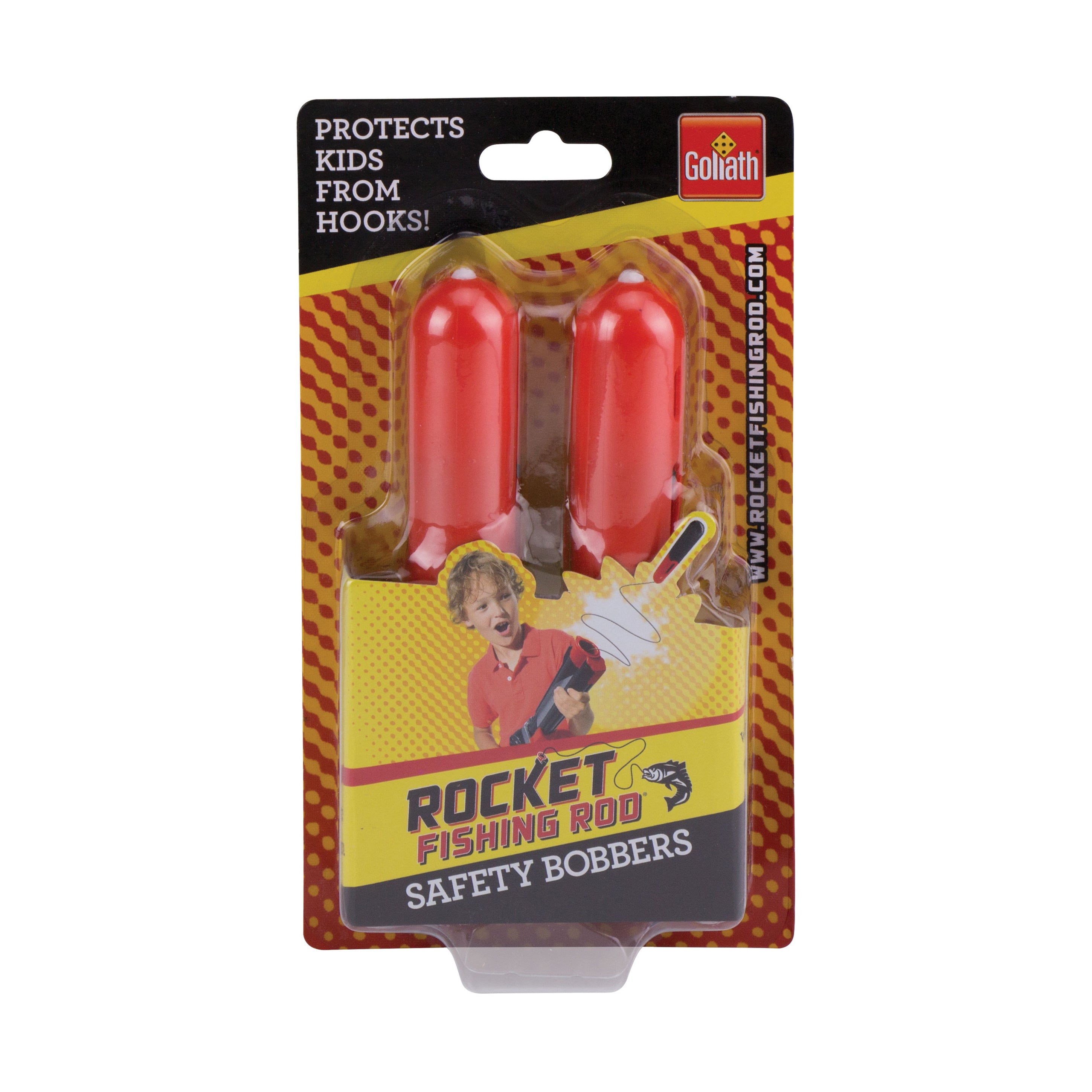 Goliath Kids Rocket Fishing Pole w/ Bait Bucket & 2 Rocket Safety