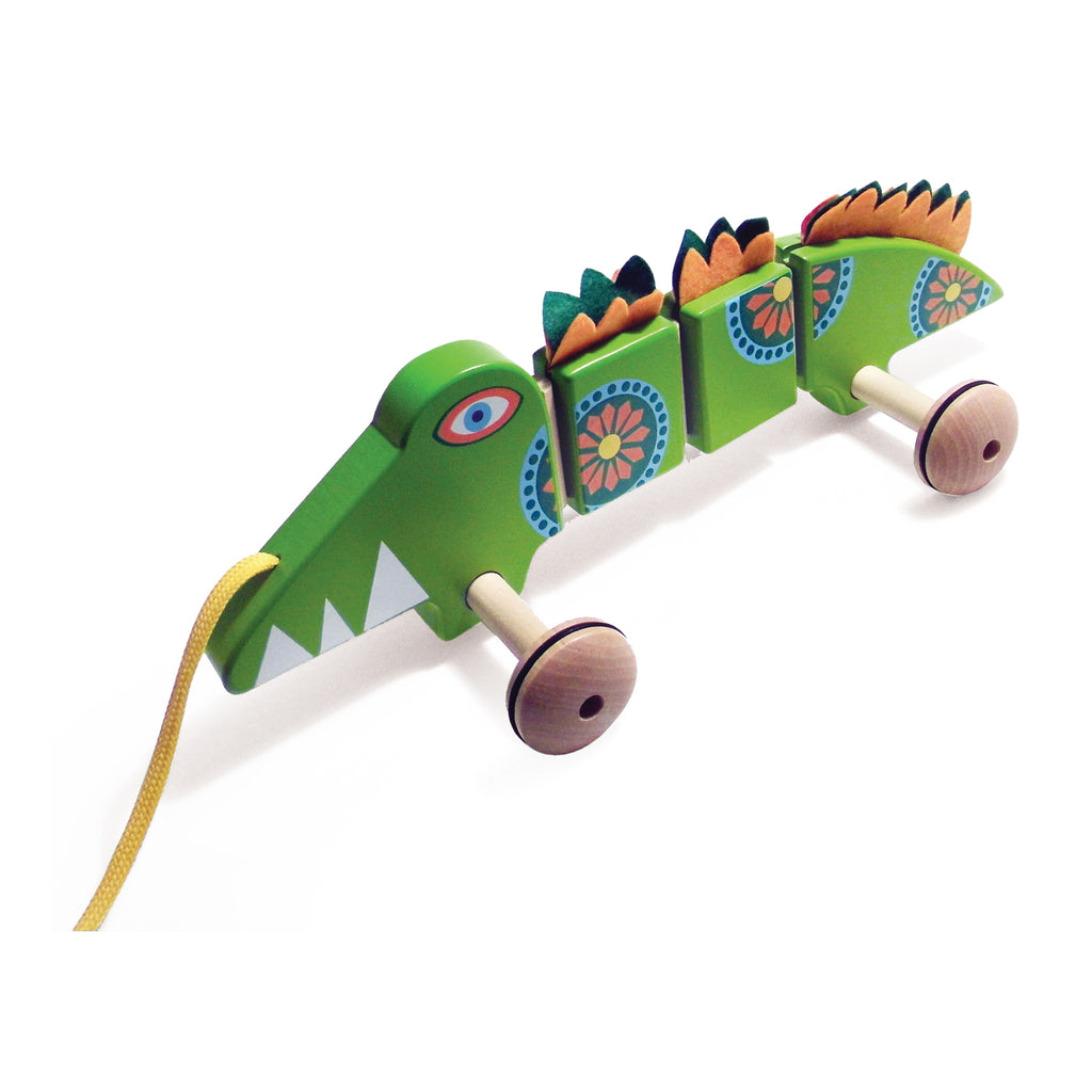 House of Marbles TiddlyTots Large Wooden Pull-Along Crocodile