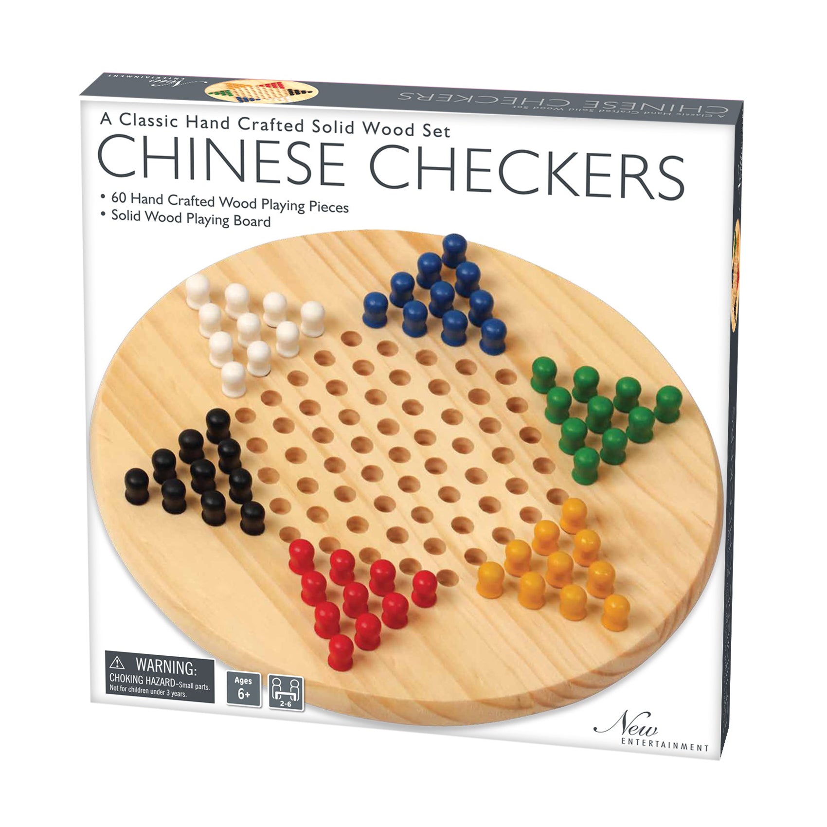 Solid wood 2025 chinese checkers