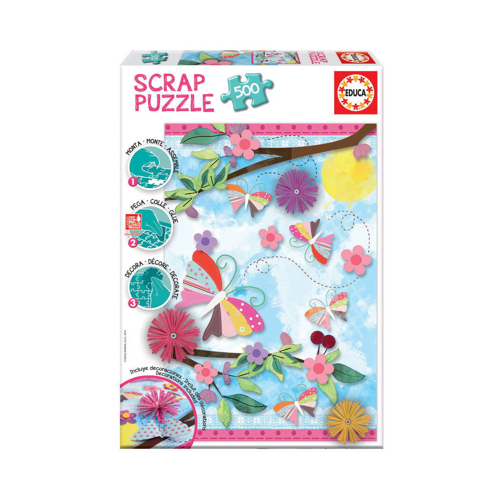 Educa Scrap Puzzle - Garden Art: 500 Pcs