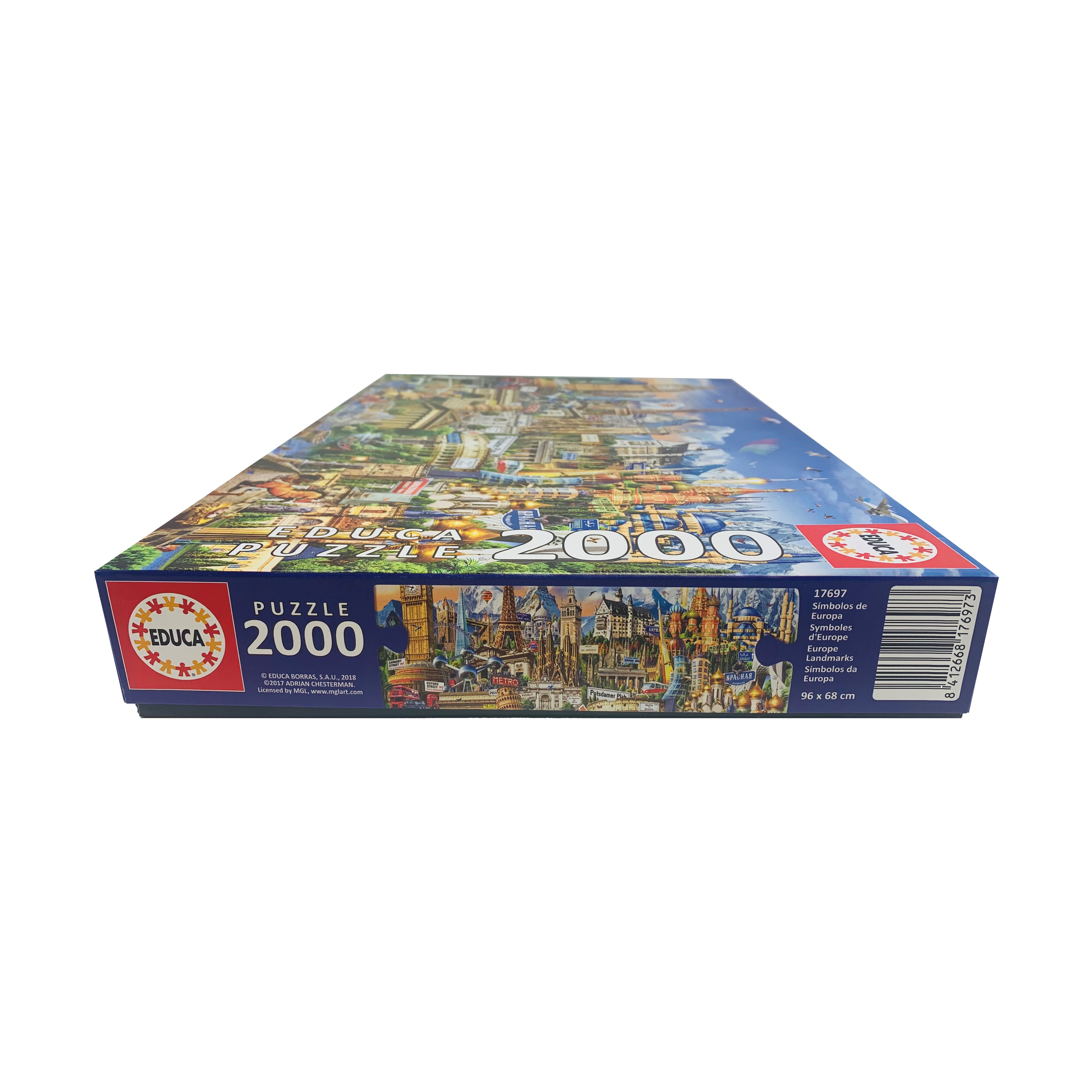 1000 Antique world map - Educa Borras