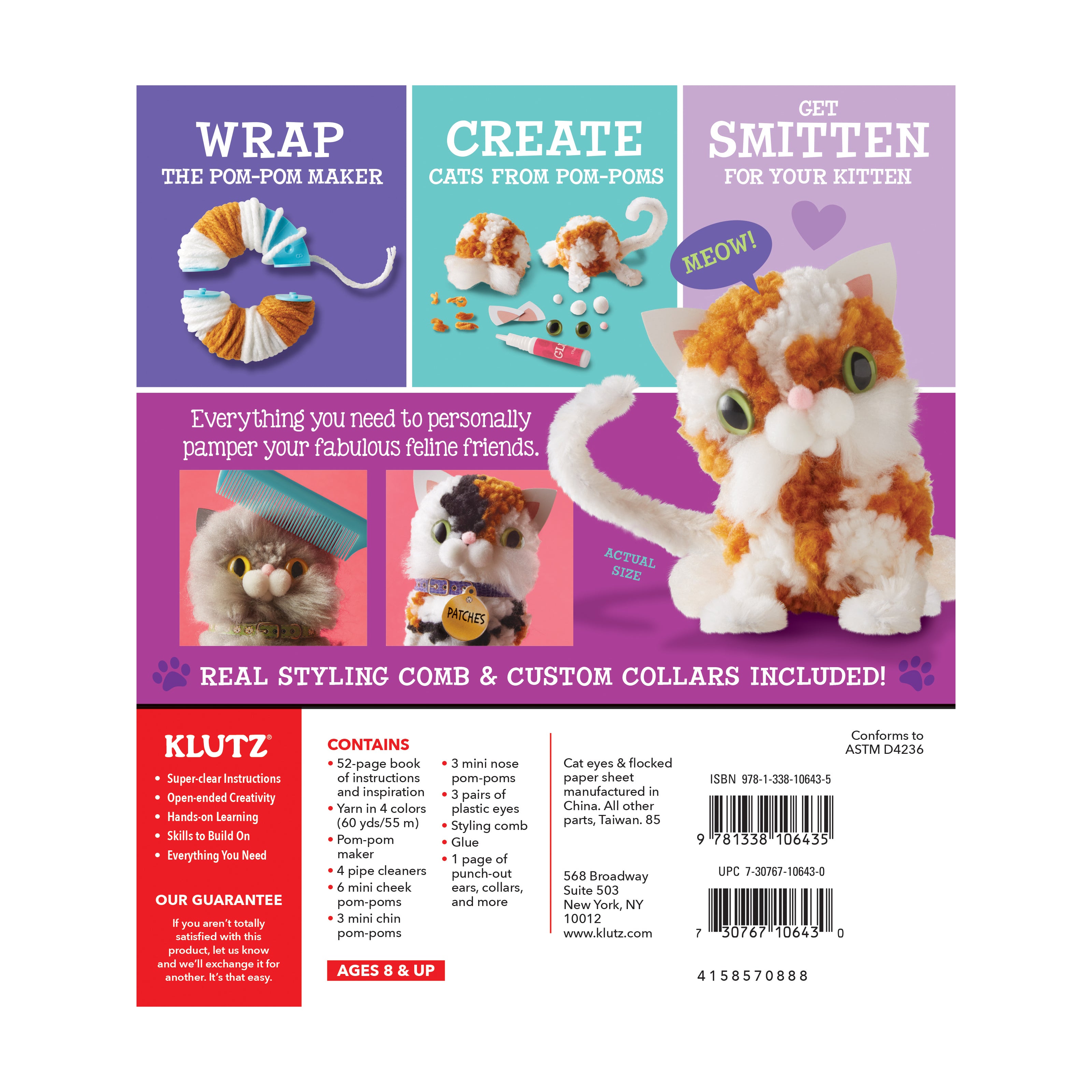 Klutz Jr. My Pom Pom Pet Shop Book & Craft Kit