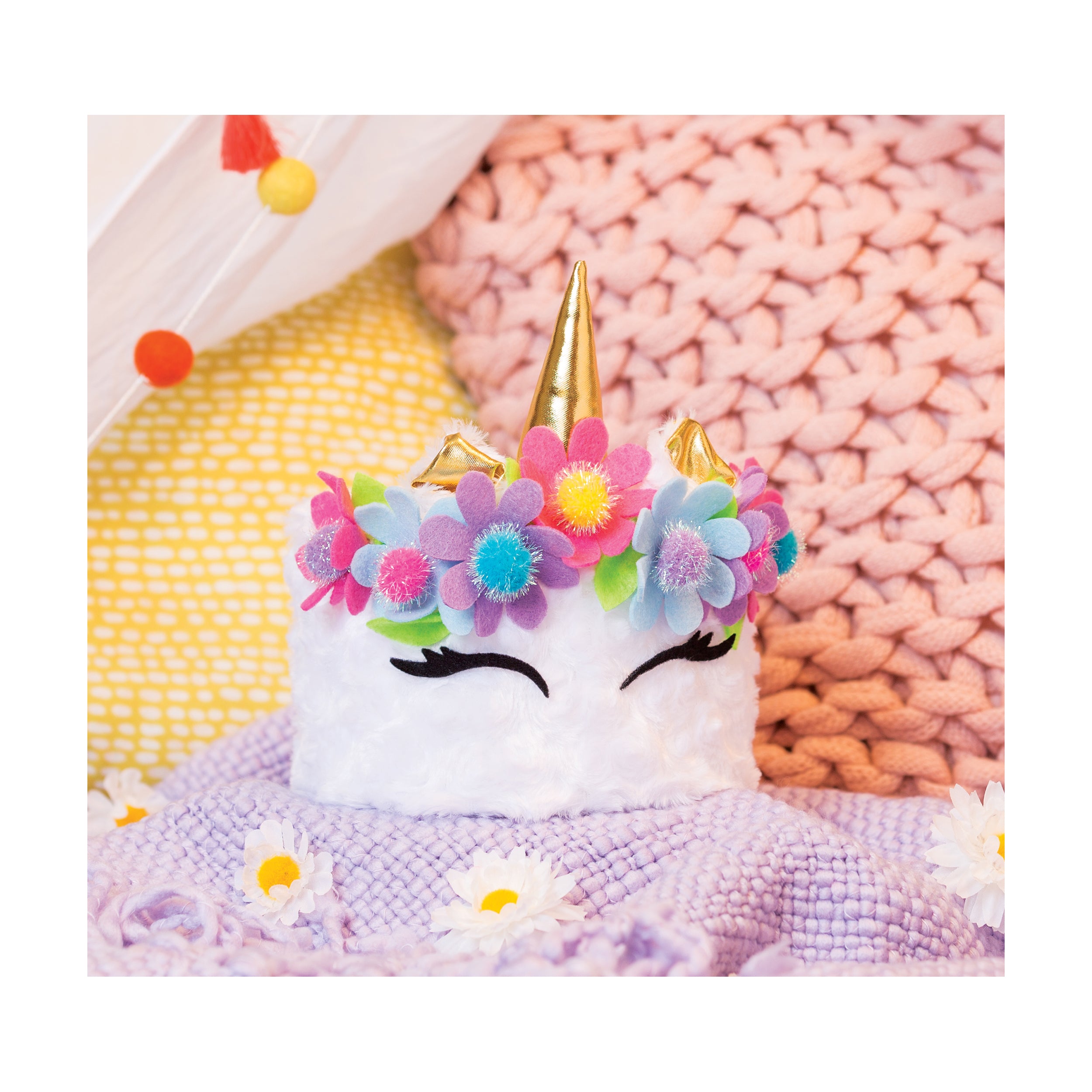 Unicorns Gifts for Girls 5 6 7 8 9 10+ Years Old, Kids Unicorn Plush Star  Pillow