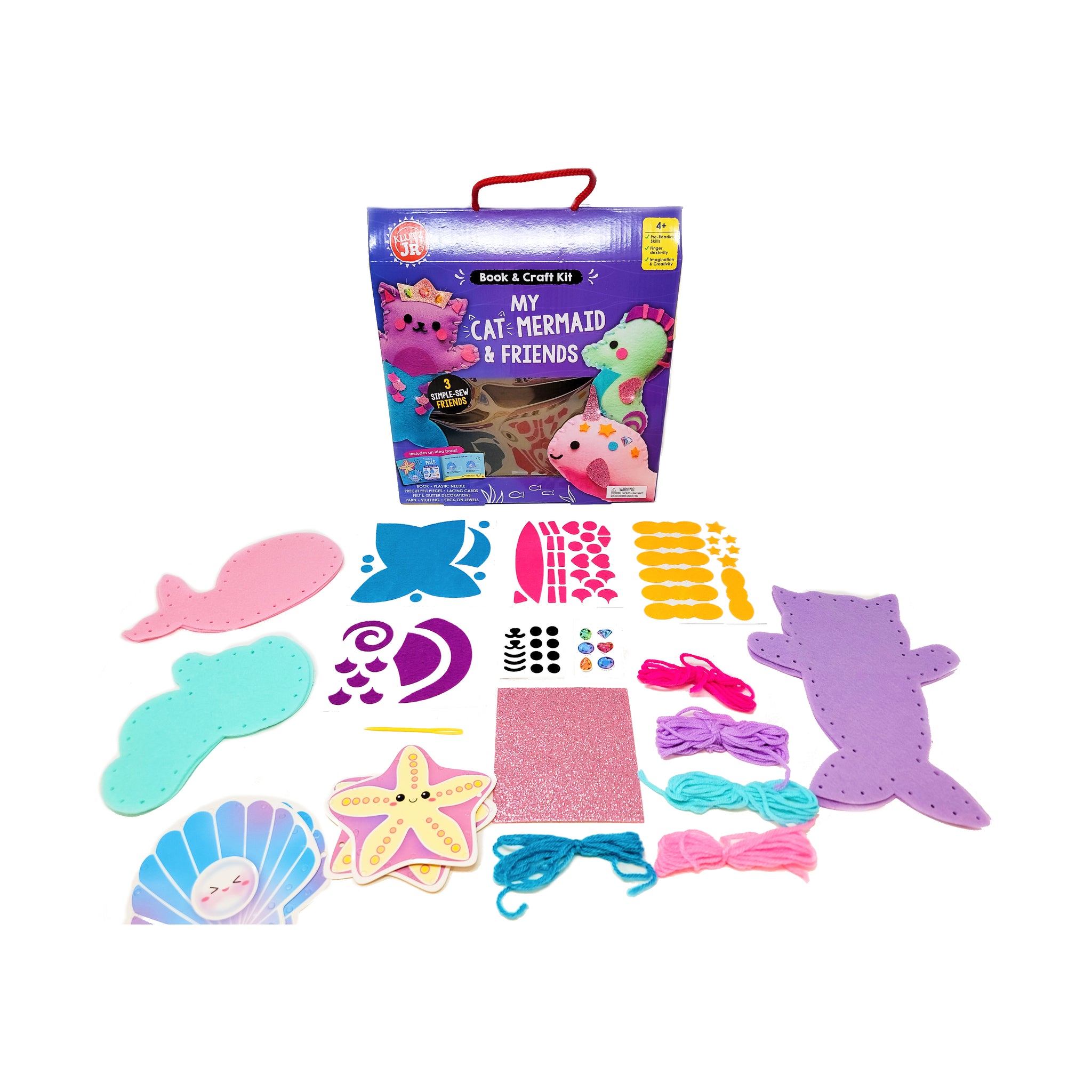 レア☆ToyFirld トイフィールド ポケットフェイスくん ハンドメイドキット Klutz Jr. My Cat Mermaid & Friends | Arts & Crafts | AreYouGame