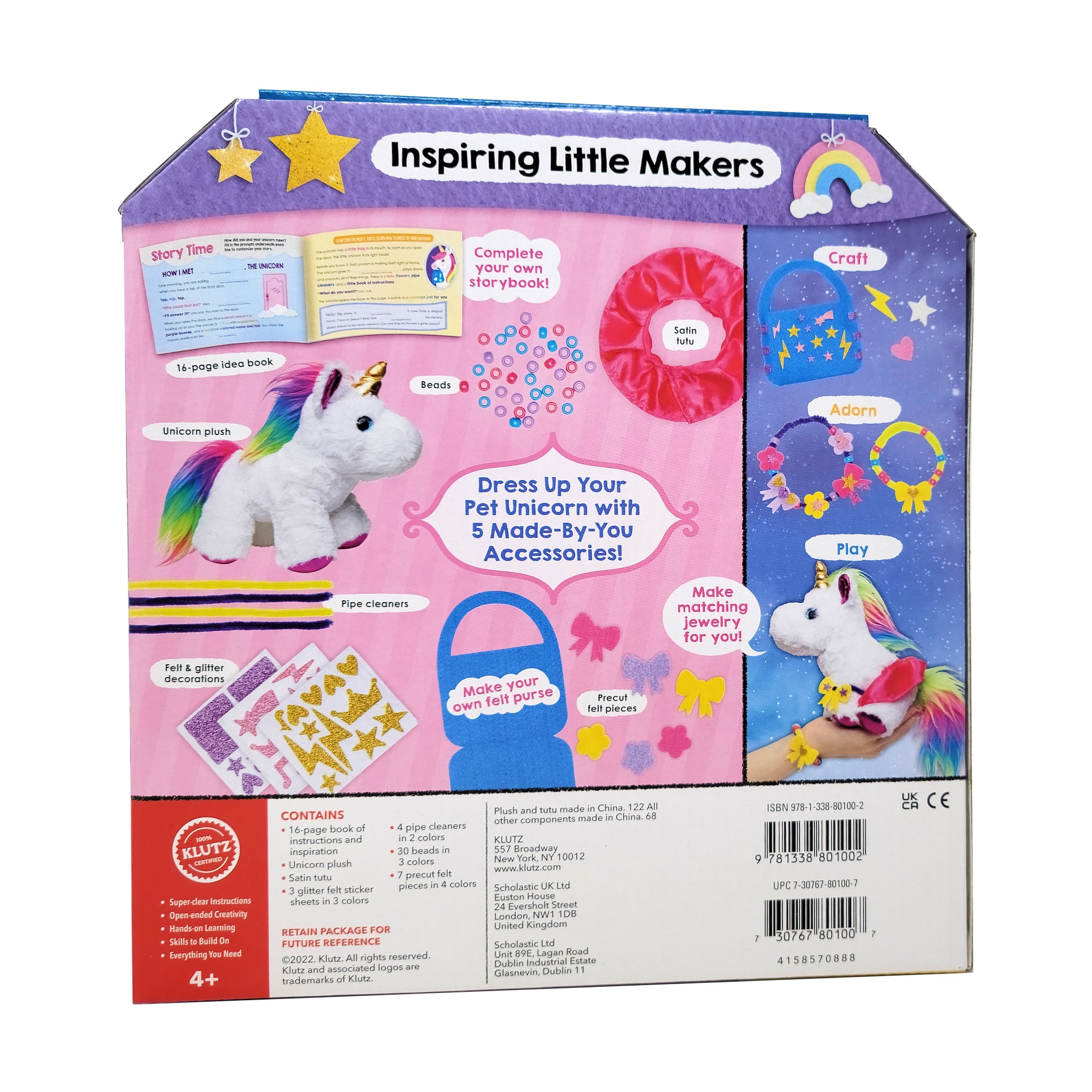 Klutz Jr. Craft & Snuggle: My Pet Unicorn | AreYouGame
