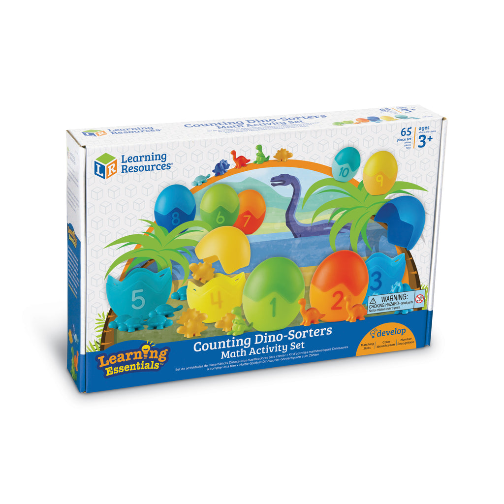Learning Resources Learning Essentials - Counting Dino-Sorters Math Activity Set