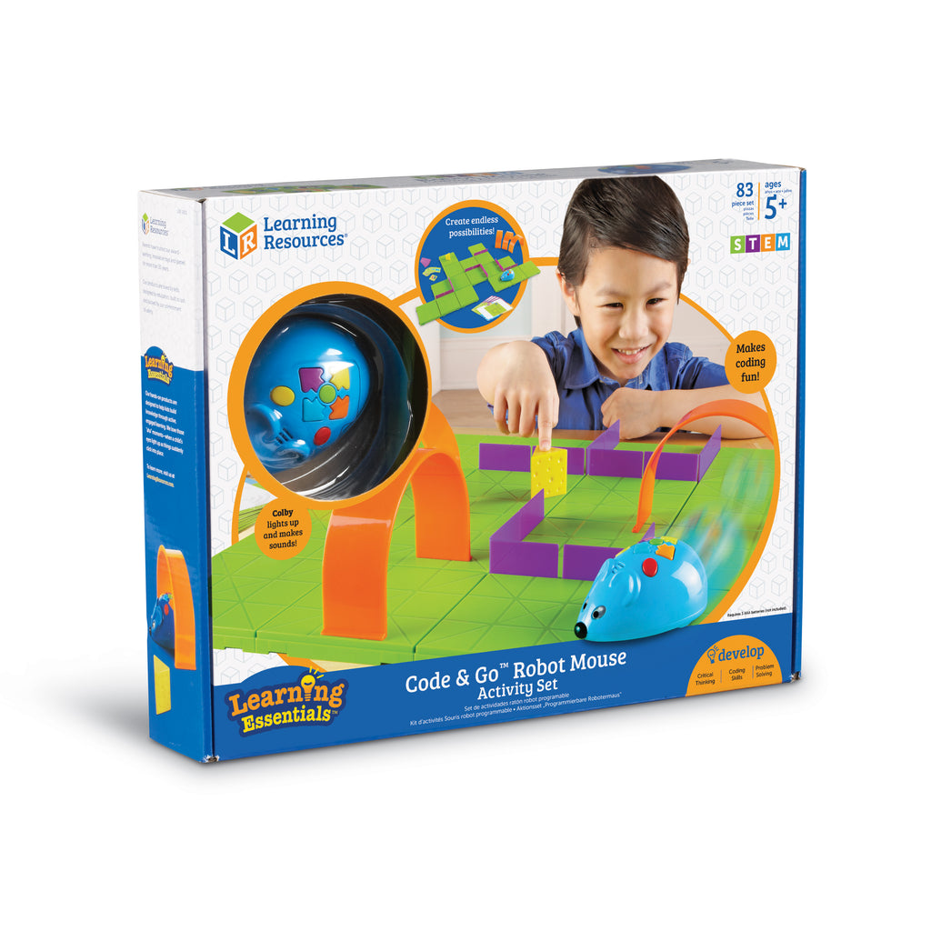 Learning Resources Learning Essentials - Code & Go Robot Mouse Activity Set