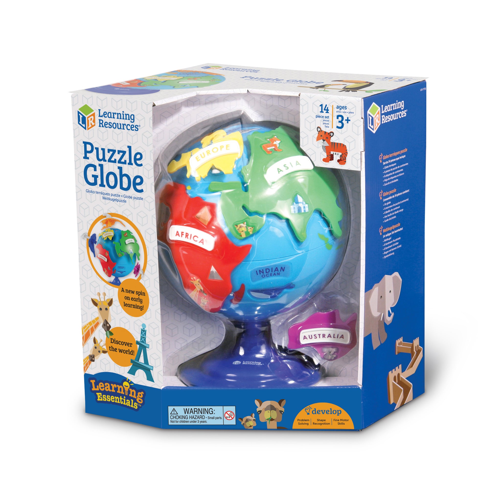 Learning Essentials - Puzzle Globe: 14 Pcs | AreYouGame