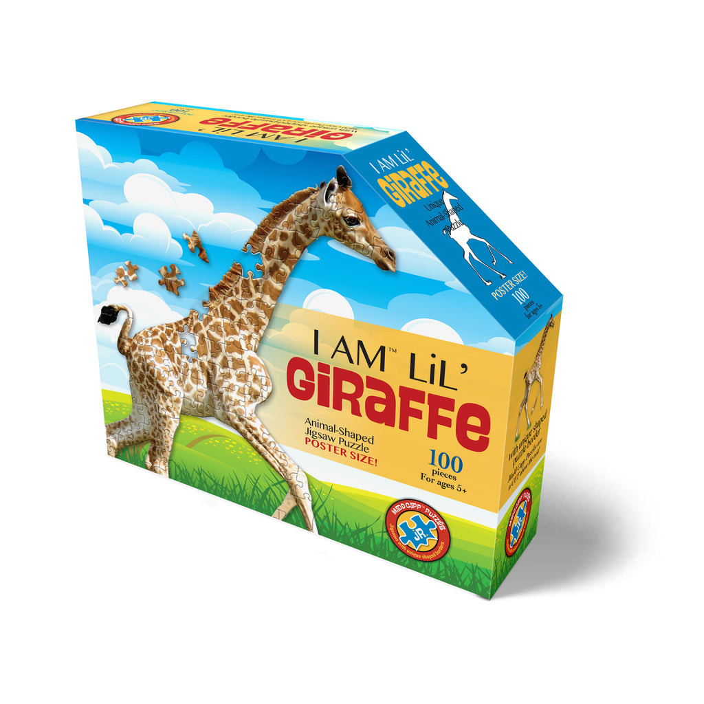 Madd Capp Games I Am Lil' Giraffe Shaped Jigsaw Puzzle: 100 Pcs