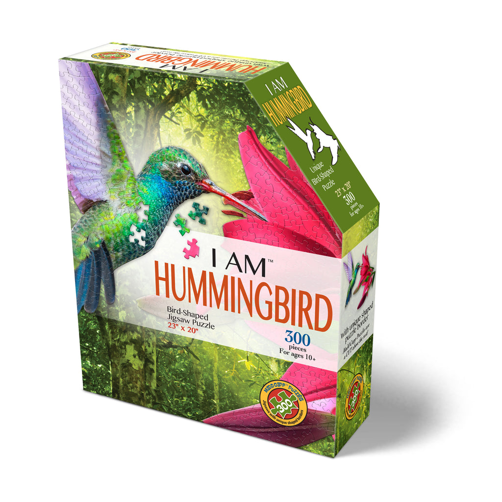 Madd Capp Games I Am Hummingbird Shaped Jigsaw Puzzle: 300 Pcs